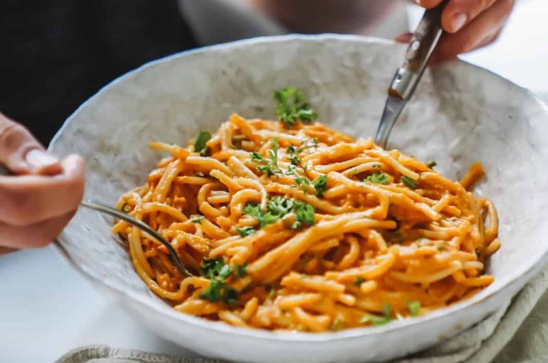 Nutty Cream Tomato Pasta